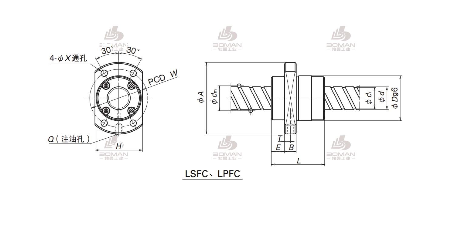 LSFC1616-3-NSK LSFC滚珠丝杠