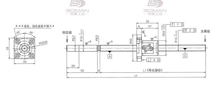 KURODA GG102FDS-AAFR-0320A 日本黑田丝杆是什么材料