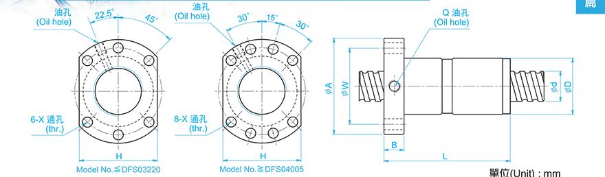 TBI DFS01605-3.8 tbi丝杆各型号区别