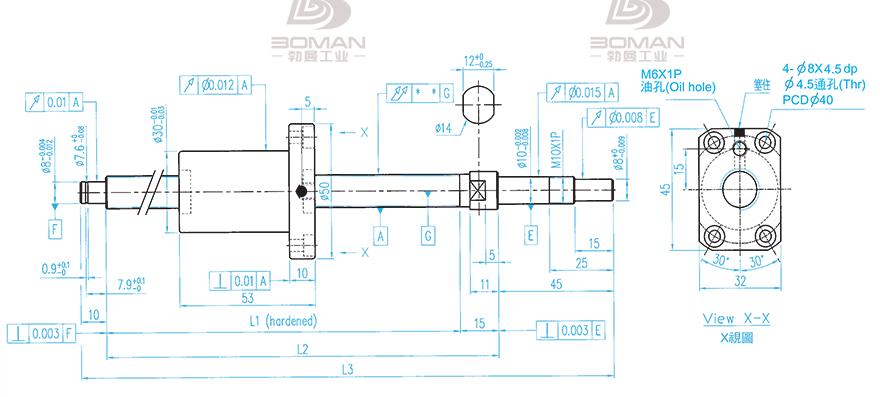 TBI XSVR01210B1DGC5-280-P1 tbi滚珠丝杆金属材质