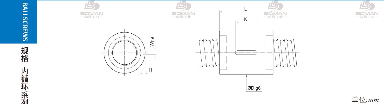 PMI RSIC2505-3 pmi滚珠丝杆的轴环作用